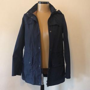 Navy Barbour Rain Coat